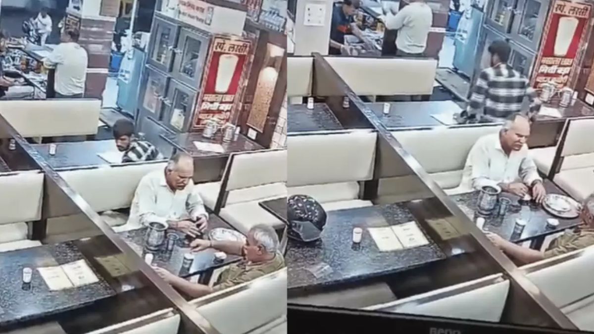 Mobile phone theft in crowded Rajasthan restaurant; Watch