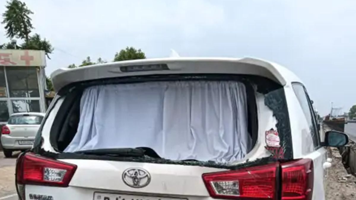 Jaipur Collector Prakash Rajpurohit’s car met with an accident, hit by a trailer