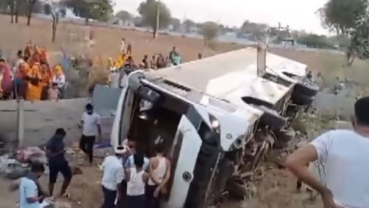Bus returning from Char Dham Yatra overturns in Raj, 20 injured